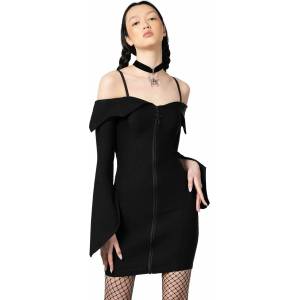 KILLSTAR дамска рокля KILLSTAR - Demelza Bardot - Черна - KSRA005087