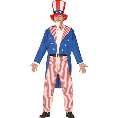 Fiestas Guirca Мъжки костюм - Чичо Сам Размер - Възрастни: L