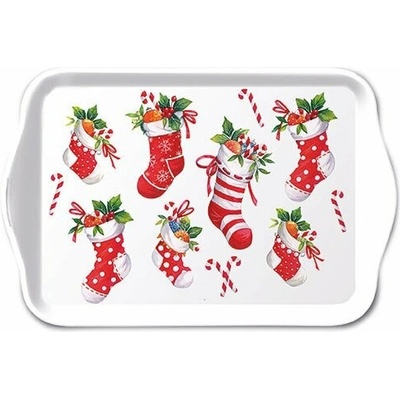 Ambiente Europe BV Podnos Vianočné ponožky 13x21cm