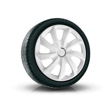 Image 1 of NRM капаци 15", stig ЛАКИРАНИ БЕЛИ 4брой (vtv-pu-22297)