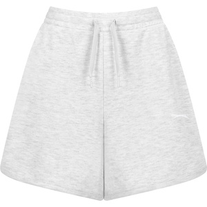 Slazenger Дамски поларени къси панталони Slazenger Fleece Interlock Shorts Womens - Grey Marl