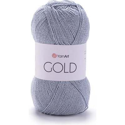 Yarn Art příze Gold_14500 šedostříbrná