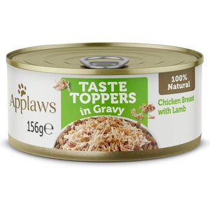 Applaws Taste Toppers in gravy chicken breast & lamb 156 g