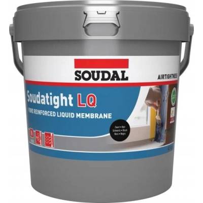 Plynotesná tesniaca membrána Soudal SOUDATIGHT LQ 4,5kg čierna okná