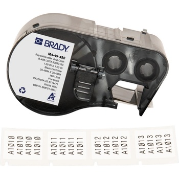 Brady M4-49-498 / 170791, 25.40 mm, Vinyl, черно копиране / бял фон (170791)