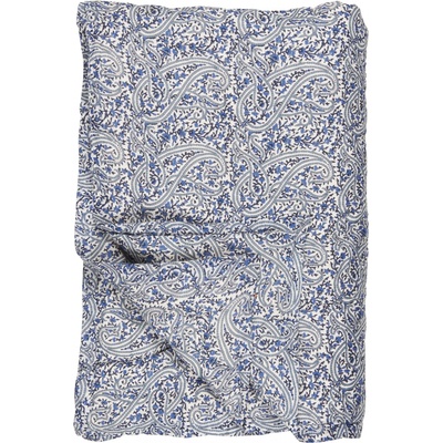 IB LAURSEN přehoz na postel Prešívaný Abby Blue Paisley 130 x 170 cm