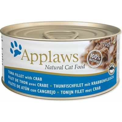 Applaws Cat Tuna fillet with Crab in Broth 70 g