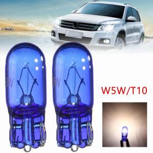 AMiO Комплект габаритни крушки t10 w5w 5 w 501 5a сини 2бр