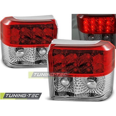 Zadní světla VW T4 90-03 - krystal/červené LED | Zboží Auto