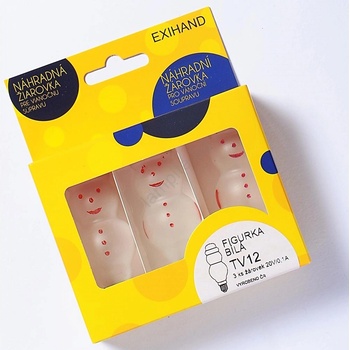 EXIHAND К-кт 3бр. резервни крушки figurine e10/20v/0, 1a бели (ex0020)