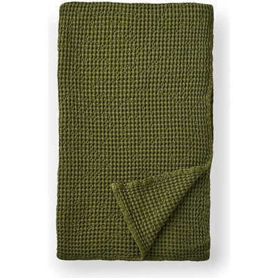 Pineapple Elephant Zelená bavlnená deka Jaipur Chunky Waffle 150x200