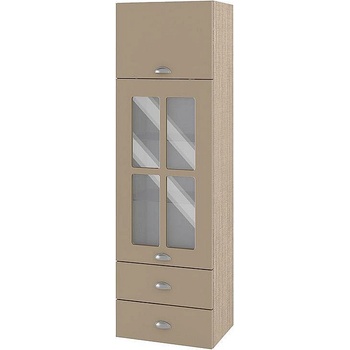 Image 1 of ИРИМ Горен колонен кухненски шкаф витрина Сити МФ-Капучино мат-11-101 40 см