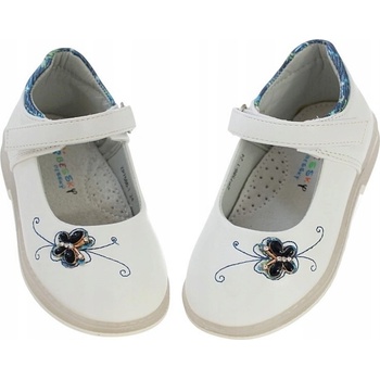 Dětské polobotky s profilovanou koženou vložkou na suchý zip 6475