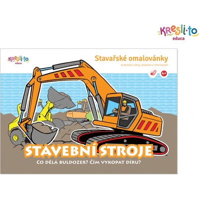 Stavařské omalovánky Stavební stroje