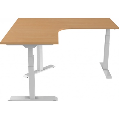 Delso Shaper 130 x 160 cm pravý bílý / buk