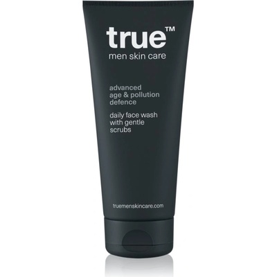 true men skin care Daily face wash with gentle scrubs ексфолиращ почистващ гел за мъже 200ml