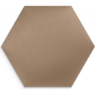 Čalouněný nástěnný panel HEXAGON 40x35 cm béžová MyBestHome