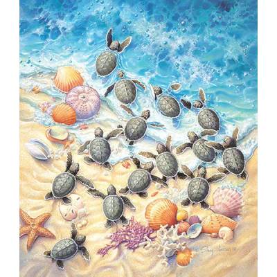SunsOut - Puzzle Green Turtle Hatchlings - 550 piese
