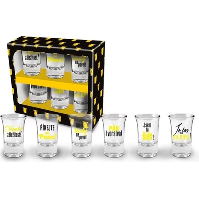 Toro sada sklenic na panáky varování 6 x 35 ml