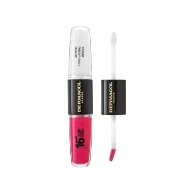 Dermacol 16H Lip Colour Extreme Long-Lasting Lipstick дълготране двуфазен цвят и гланц за устни No. 18 8 ml