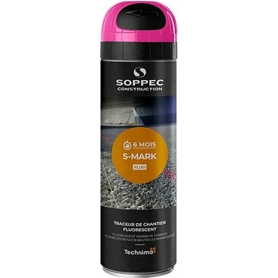 S-MARK Sprej fluorescenčný 6m, 500ml, ružový
