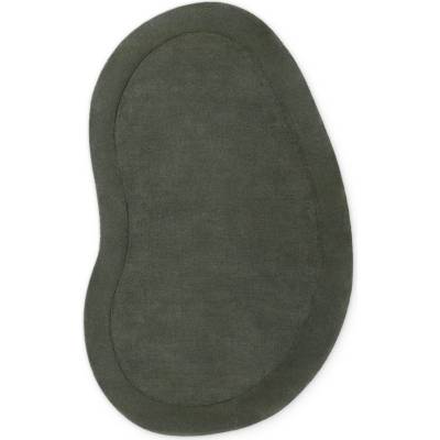 Villeroy & Boch Тъмнозелен ръчно изработен килим със смес от вълна 125x200 cm Kari Organic - Villeroy&Boch (106292-125x200 Organic Shape)