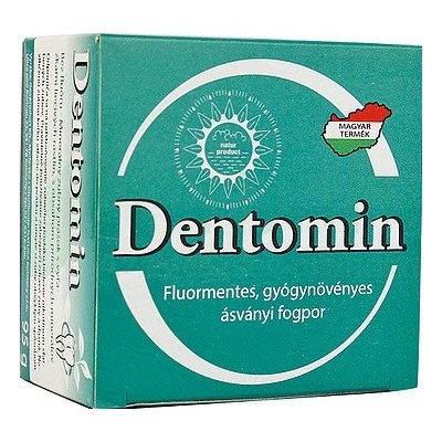 Geoproduct Dentomin Prírodný minerálny zubný prášok s mätou bez fluóru 95 g