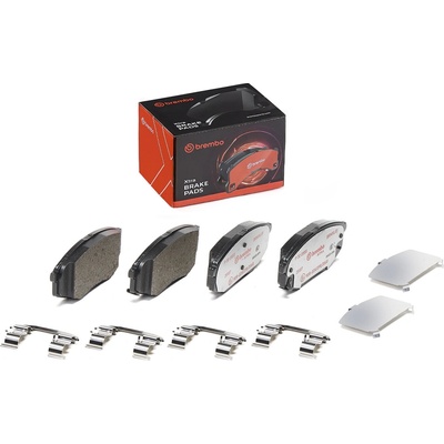 Sada brzdových destiček, vždy 4 kusy v sadě BREMBO P 30 055X (P30055X)