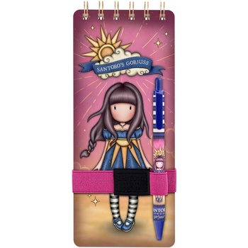 Santoro Бележник с химикалка Santoro Gorjuss Whatever the Weather - Ray of Light (1171GJ04)