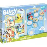 Totum Творчески комплект Totum Bluey 2 в 1 - гипсови фигурки и картички (T290501)