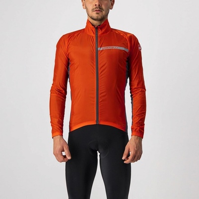 Castelli Squadra Stretch jacket červeno oranžová