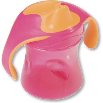 Baby-Nova Тенировъчна чашка с капаче Baby Nova - 220 ml, розова (34119)