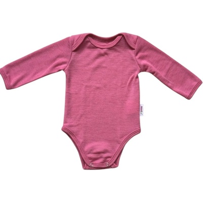 Rostoucí Merino Body MoniLu dl. rukáv malinová