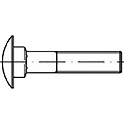 TOOLCRAFT TO-6855771 skrutky s plochou guľatou hlavou M12 40 mm DIN 603 ocel pozinkované žiarom 100 ks