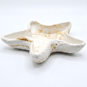 HARAHU Дизайнерска купа Морска звезда - Бяла / Златна kp41300