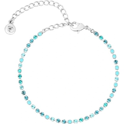 Preciosa Bižuterní náramek s modrým křišťálem Preciosa Glowline Bloom Pop 2571 71