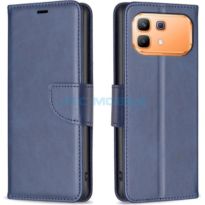 Pouzdro Shield4U Infinix Note 60 5G (X6879), Note 60 Pro 5G (X6878) Lambskin Texture otevírací modré