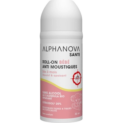 Alphanova Dětský roll-on repelent proti hmyzu 30 ml