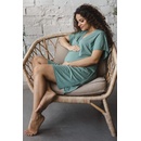 Bambusová nočná košeľa na dojčenie Moon Eucalyptus