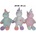 SUN-DAY Mascot Unirosec 40cm 3 colors MIX price for 1 piece