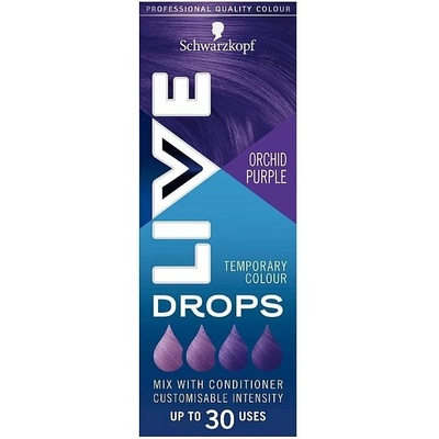 Schwarzkopf LIVE Drops zmývateľný farebný tieň Orchid Purple 30 ml