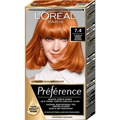 L'Oréal Féria Préférence P 74 intenzívne medená