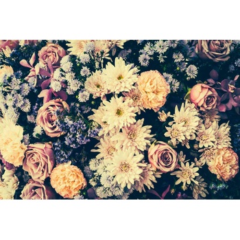 DIMEX ART s. r. o Флизелинов фототапет флорален винтидж стил 375 x 250 см