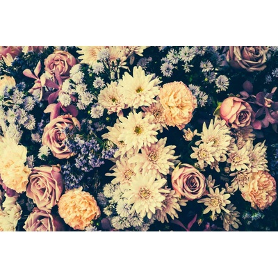 DIMEX ART Флизелинов фототапет флорален винтидж стил 375 x 250 см