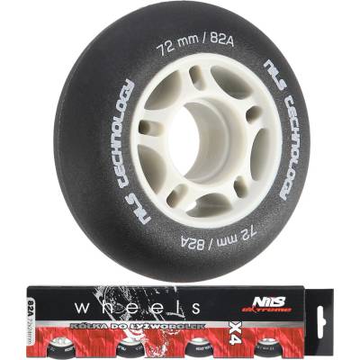Nils Extreme PU 64 mm 82A černá 4 ks