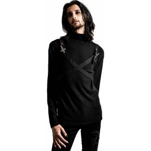 KILLSTAR мъжки пуловер KILLSTAR - Cross The Line - Черен - KSRA004093