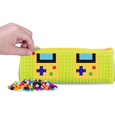 PIXIE CREW Несесер цилиндър Pixie Crew Grey/Neon