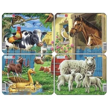 Image 1 of Larsen - Детски пъзел - Мини - Животни от фермата - 7 части (M5)