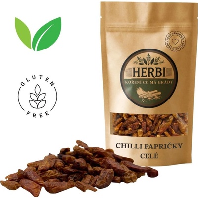 Herbi Chilli papričky celé, 25 g