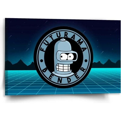 Sablio Obraz Futurama Bender Čtvrtá dimenze - 120x80 cm